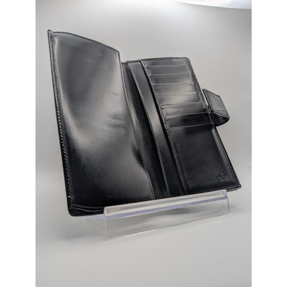 Auth Gucci Implement Black Canvas & Leather Walle… - image 5